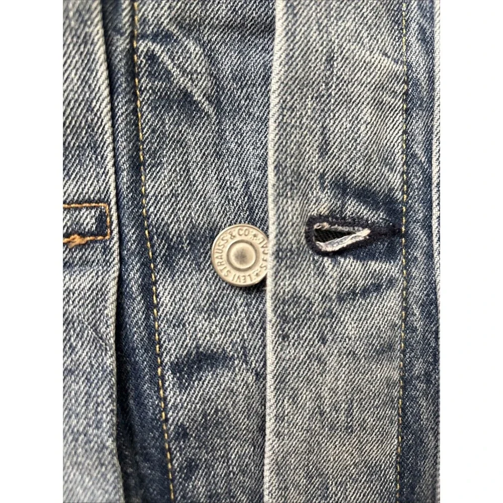 Levi’s Premium Blue Selvedge Denim Type II Trucker Jacket US Size XL New